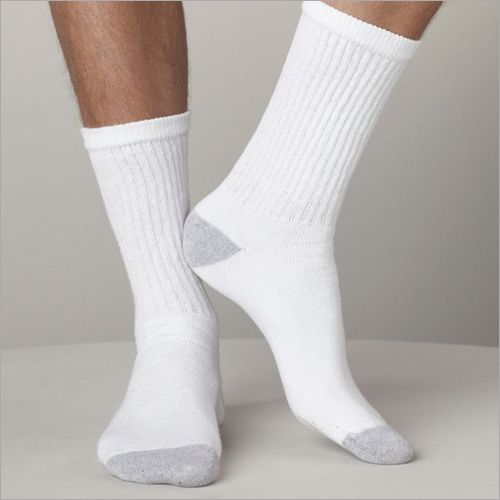 men's white crew socks