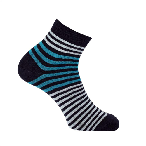 Multicolor Mens Striped Socks