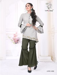Designer Kurti with Plazzo and Kurti with Patiyala