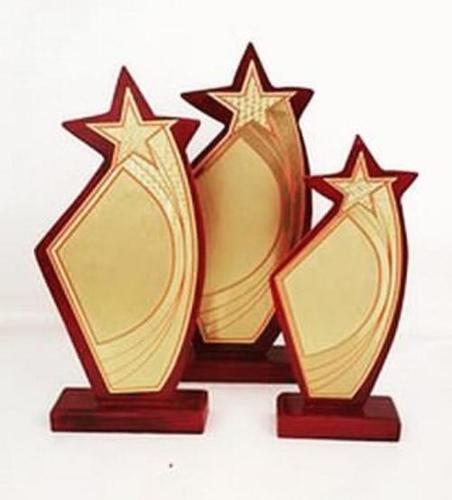Customised wooden trophy