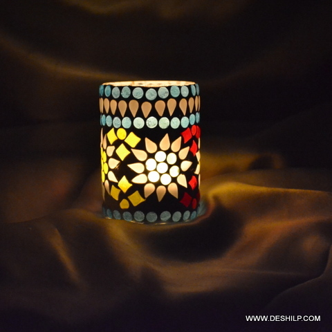 LumiPebble Glass Tea Light Stand