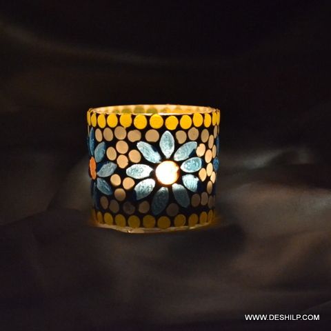 Brown Gold Bronze Candle Holder