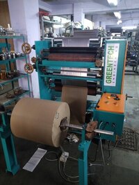 Automatic Sheet To Roll Lamination Making Machine - Duplex White, Max Width 1015mm, 20-25 Mtrs/min Speed | Ac Drive, Plc Control, Silver & Green Laminating Film, 1 Ton/day Capacity, 1-year Warranty