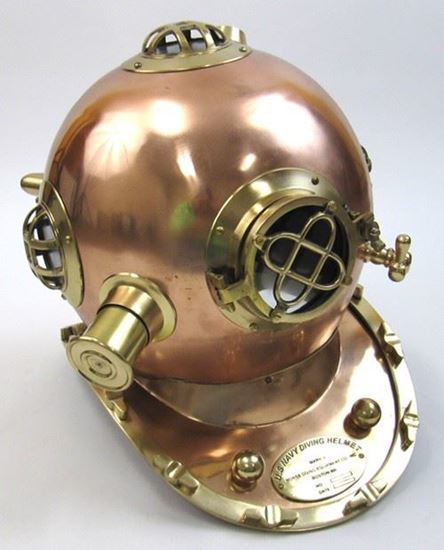 Copper & brass Divers Helmet Mark Five