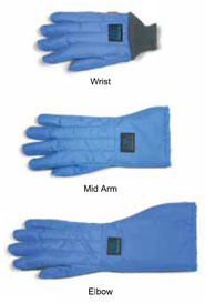 Cryo Gloves - Mid Arm  By THE CHEMICAL CENTER