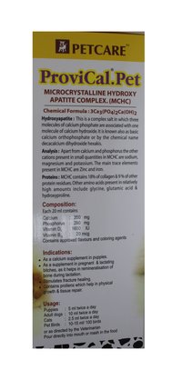 200ML PROVICAL PET Syrup-CALCIUM 350MG+PHOSPHORUS 280MG