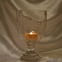 Glass Clear Hurricane Candle Holder