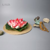 High quality Artificial Water lily Plastic flower for floral Decoration