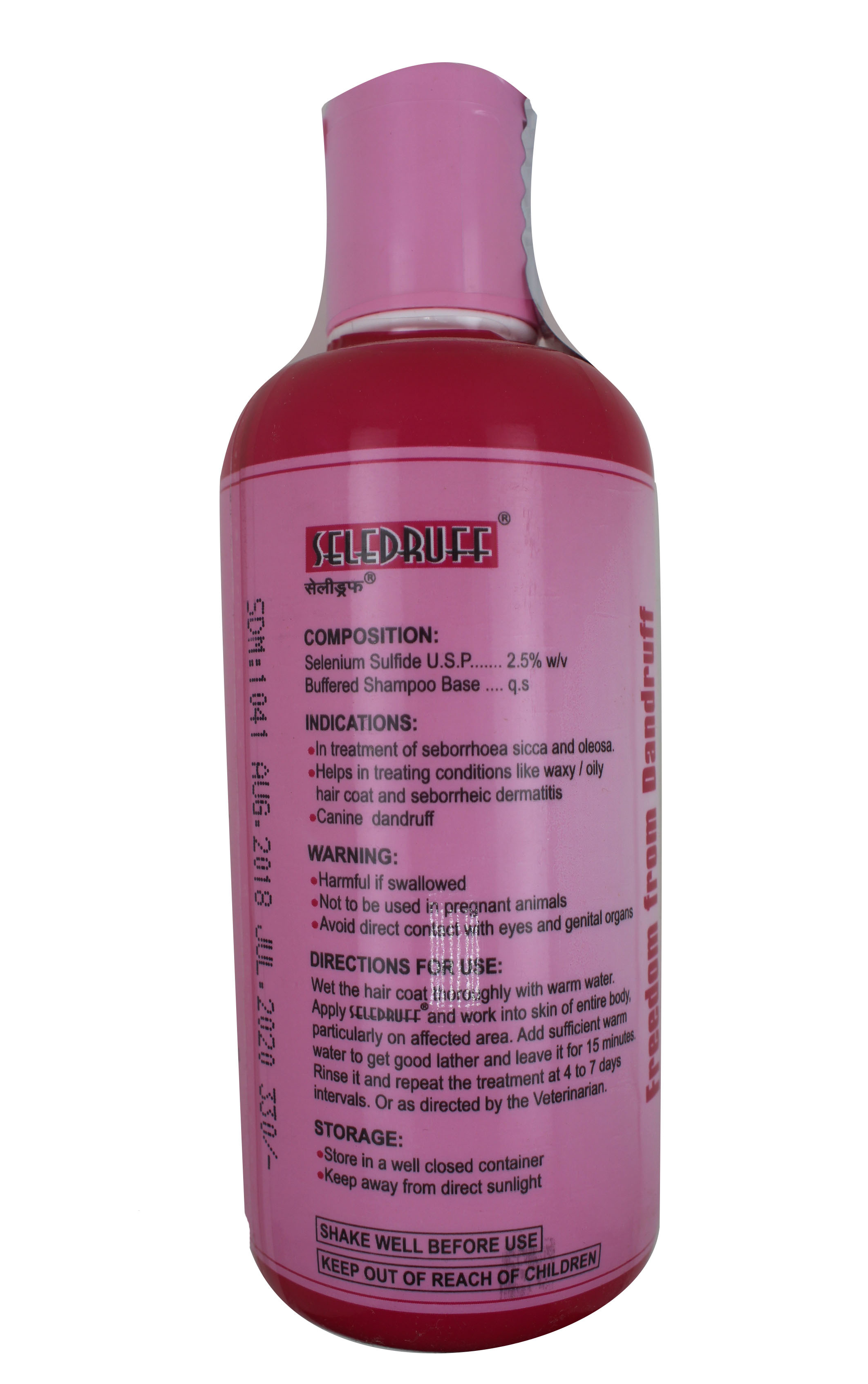 Seledruff Anti-Dandruff Shampoo For Dog 200ml-SELENIUM SULFIDE 2.5%W/V