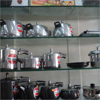 Crockery Wall Display Rack Design: Plain