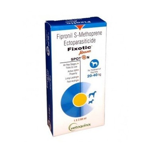 Fipronil Fixotic Spot On For Large Dogs 2.68ml (20-40kg)-FIPRONIL 9.8%+S-METHOPRENE