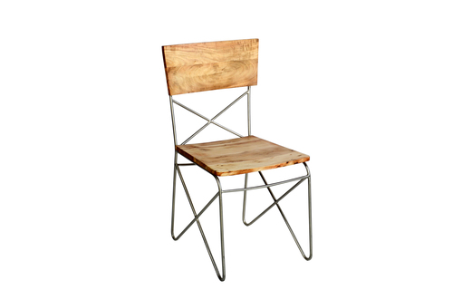 Antique Chair - Solid Wood & Iron, 22x14x72 Inch | Carpenter Assembly, Durable Design, Elegant Finish