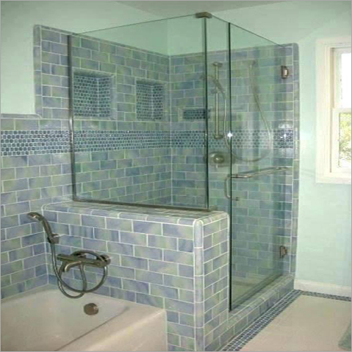 Solid Glass Shower Partition