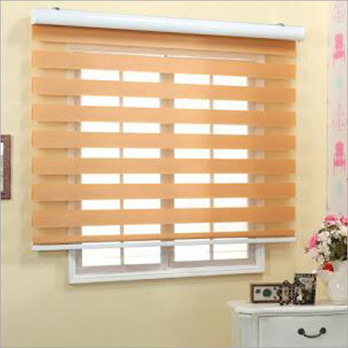 Zebra Blinds - PVC and Plastics, Orange Color | Easy Assembly, Eco-Friendly, Radiation-Resistant, Perfect for Homes and Hotels