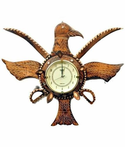 Wooden Handicraft Wall Clock Gender: Unisex