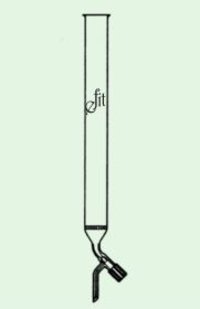 Chromatography Column - Glass, 300x18 Mm | Integral Sintered Disc, Screwcock Feature For Efficient Separation