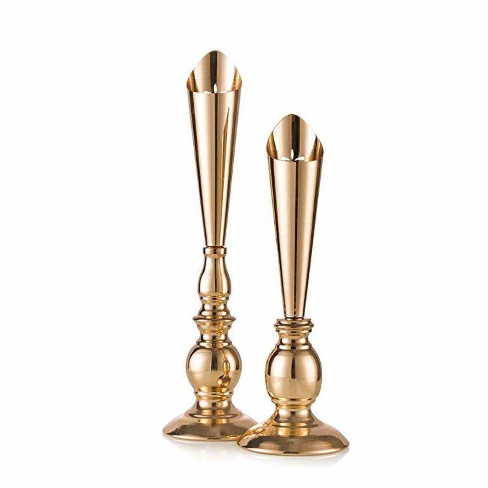 Modern Brass Pillar Candle Holder with Super Shine