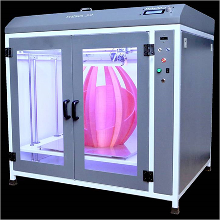Make 3d Pratham 3d Printer - 500x500x500mm Build Volume, Fully Auto Bed Leveling, Touch/screen Lcd Controller, High Precision Hiwin Linear Guides, Fully Closed Metal Enclosure, Power Failure Protection, Filament Sensor, Customizable Dual Nozzle Option