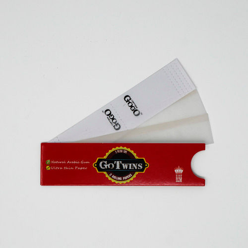 2 Rolling Paper, 2 Filters King Size Slim Bleached White Rolling Paper