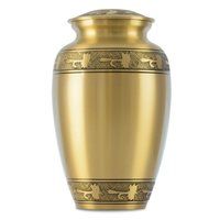 New Green Poker Brass Urn