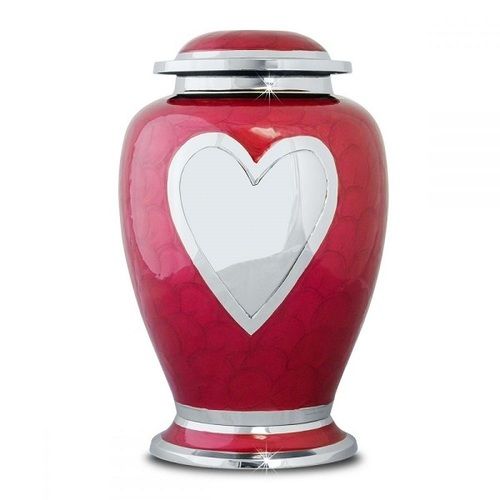 Red Heart Brass Urn New