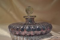 Purple Glass Perfume Bottle With Stopper