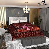 Mink Blanket - 100% Polyester, 230x210 Cm , Multicolor Printed Design, Soft, Warm, Lightweight, Wrinkle-free, Durable Quality