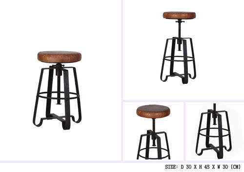 IRON ANTIQUE BAR STOOL