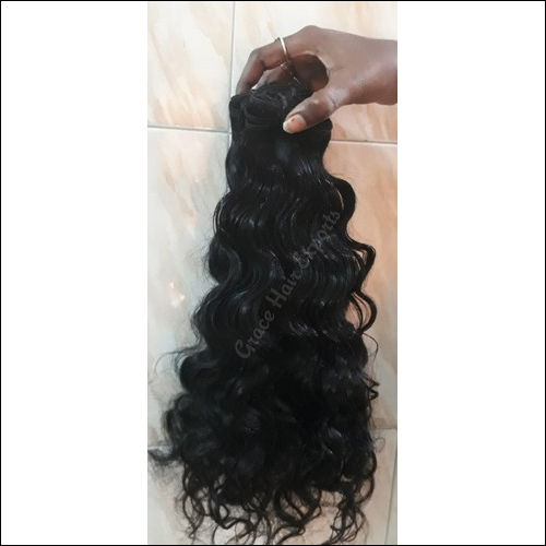 Black Thick Curly Weft Hair