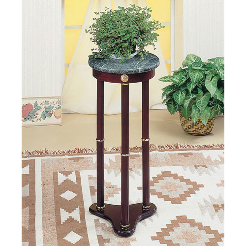 Marble Top Round Plant Stand