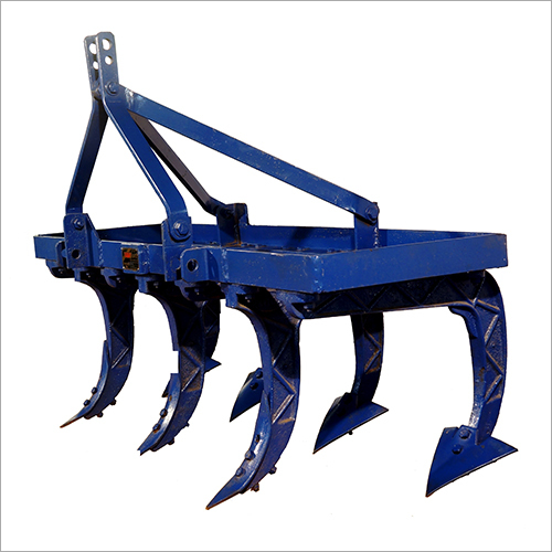 Blue & Red Agriculture Tractor Cultivator
