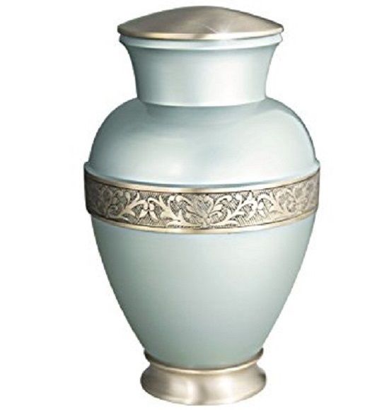 Gorgeous Deep Love Mother of Pearl Urn