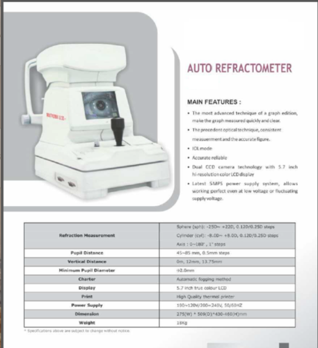 Auto refractometer