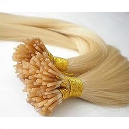 Cream Color White I-tip Hair Extension