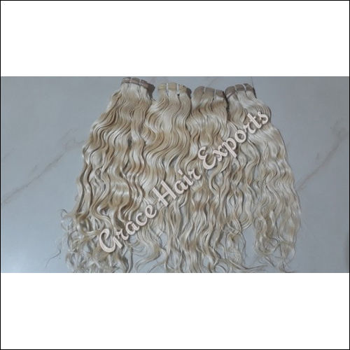 White Wavy Blonde Hair