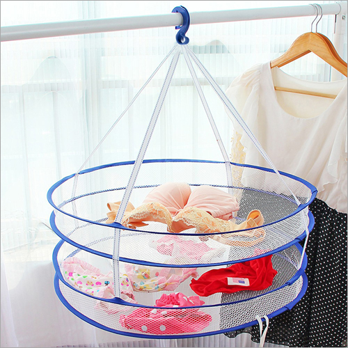Foldable 2 Layer Clothes Drying Basket - Lightweight Plastic, Customized Size, Available in Various Colors | Eco-Friendly, Durable, Portable Design