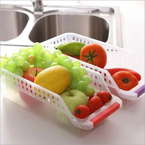 Plastic Fridge Tray - Eco-Friendly, Lightweight Plastic | Customized Size, White Color, Durable Design for Organized Fresh Storage