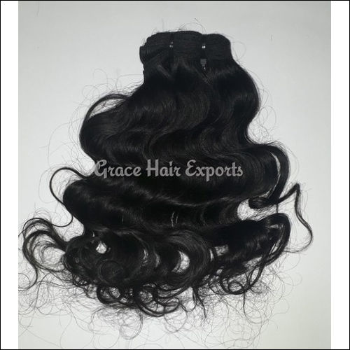 Black Wavy Hair Weft