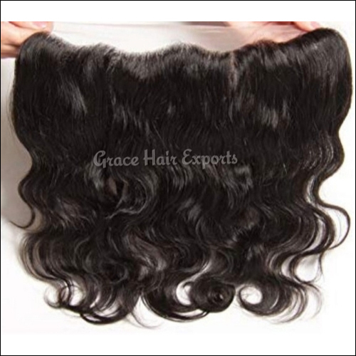 Transparent lace body wavy frontal