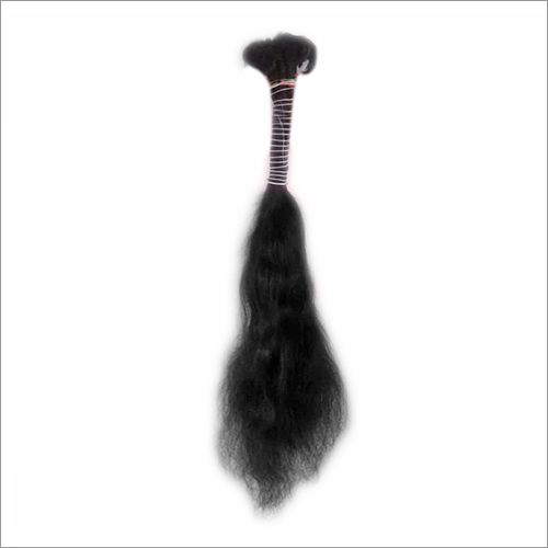 Customized Ladies Black Human Hair