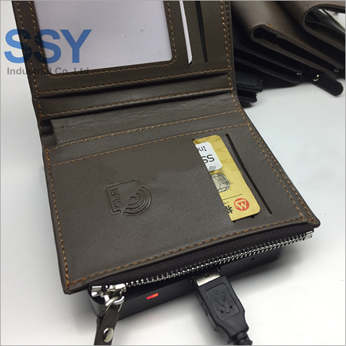 Test Wallet with RFID Lining Fabric