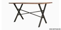 IRON DINING TABLE WITH FOLDING LEGS