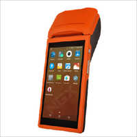 Red Hand Held Billing Machine