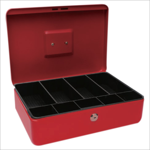 358L x 253W x 110H mm Metal Red Cash Box