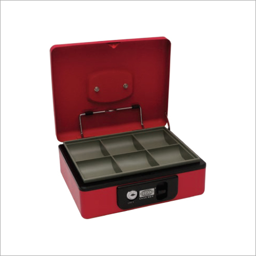 230L x 193W x 85H mm Deluxe Red Cash Box