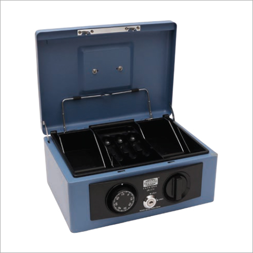272L x 212W x 119H mm Retro Blue Cash Box