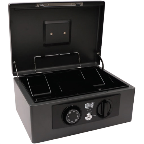 360L x 270W x 155H mm Retro Black Cash Box