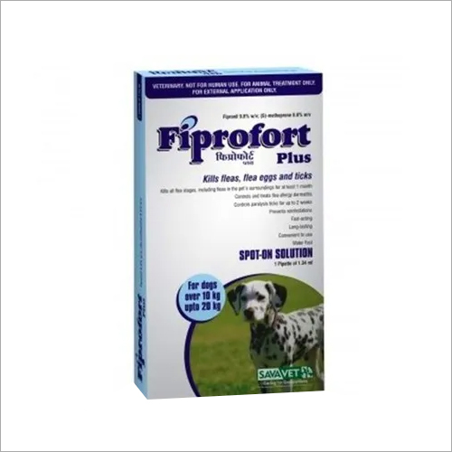 FIPROFORT PLUS DOG- 10 TO 20KG-FIPRONIL 9.8% W/V + S- METHOPR