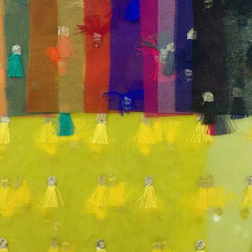 Net embroidery latkan design