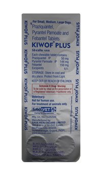 Kiwof Plus For Dogs 10s Praziquantel Pyrantel Embonate